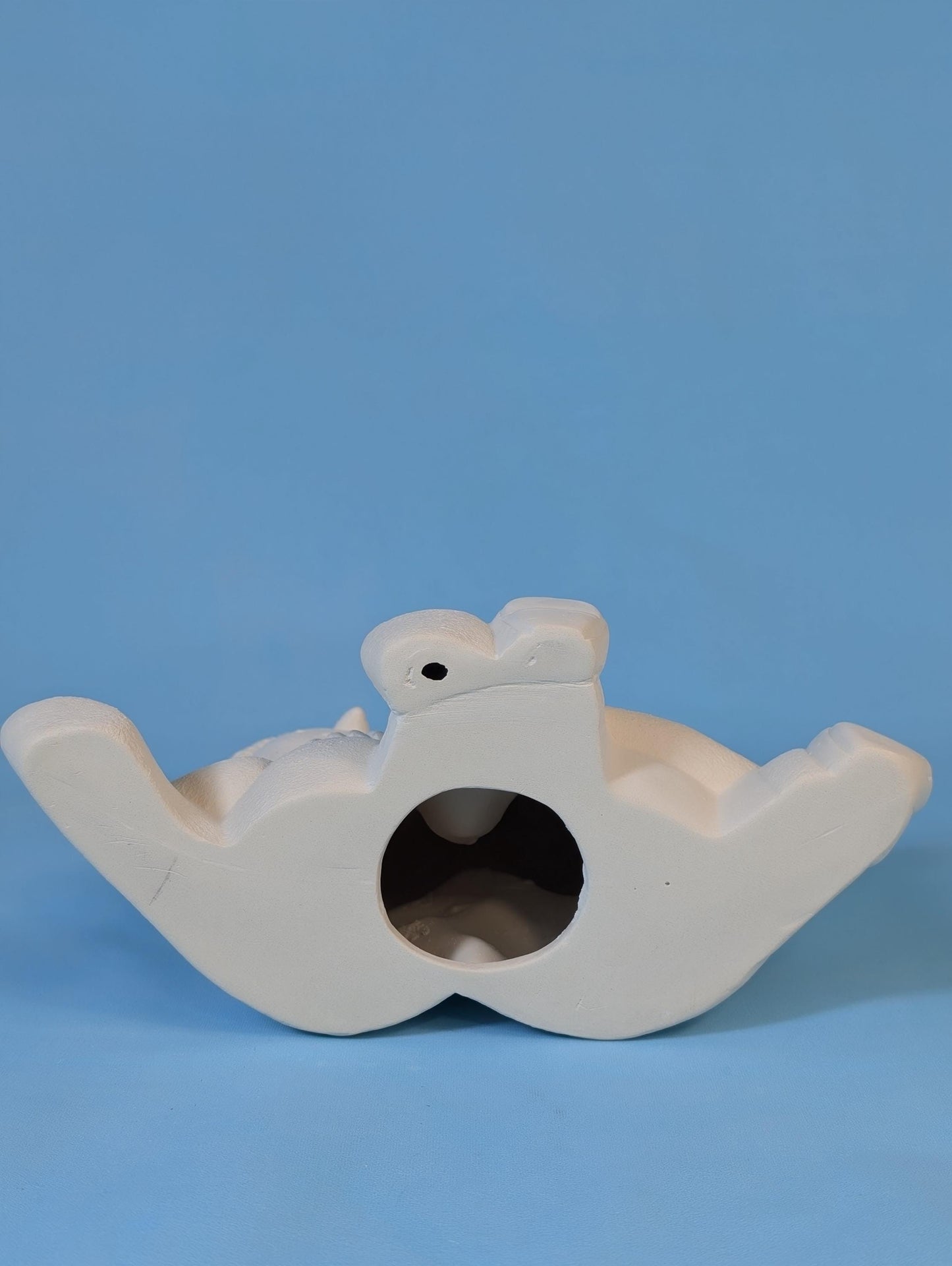 DIY Paintable Ceramic Santa & Snowman Duo: Holiday Christmas Decor, Customizable Winter Craft Project