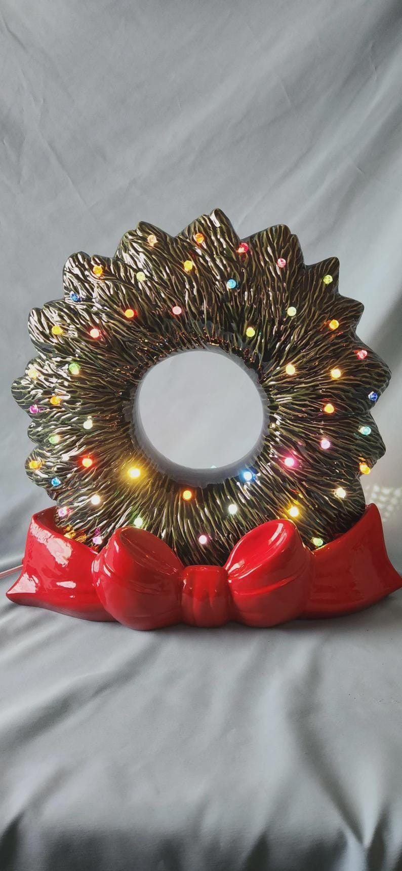 Christmas Tree Truck | Ceramic Light with Glazed tree