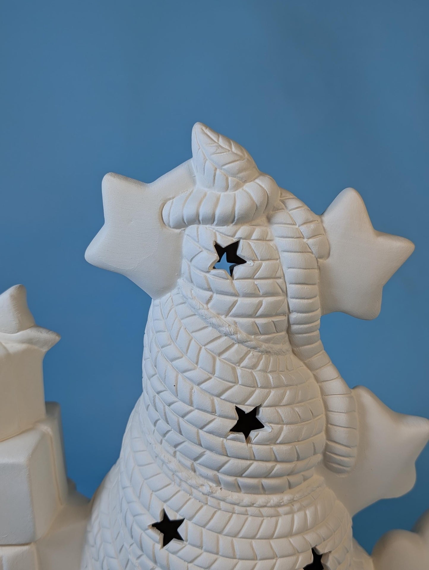 Illuminated DIY Christmas Gnome Present Decoration with Star Cutouts and Clip-in Light