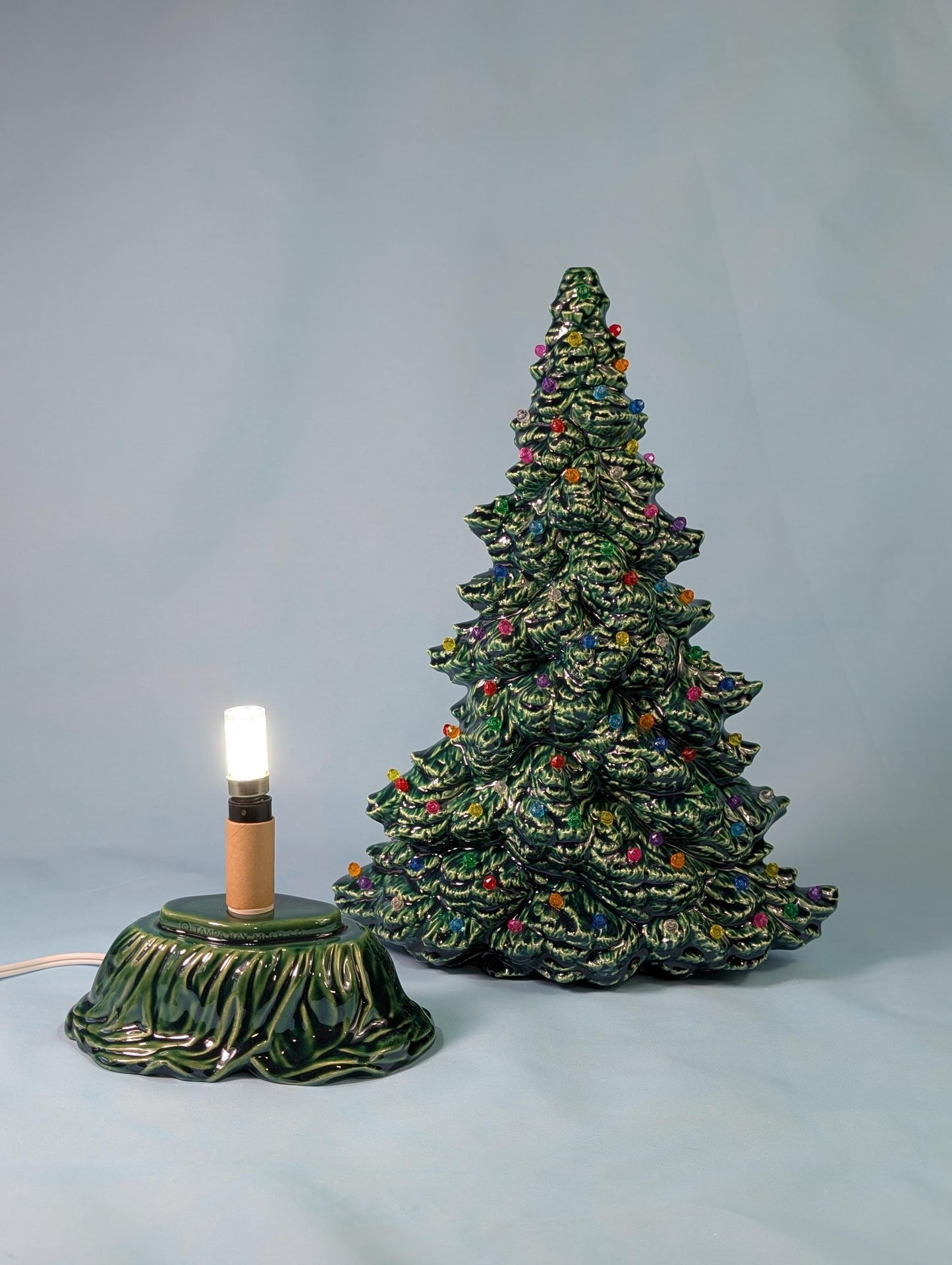 Tampa Bay Bluegrass-Inspired Low Profile Christmas Tree Topper - 15.5 inch Holiday Decoration