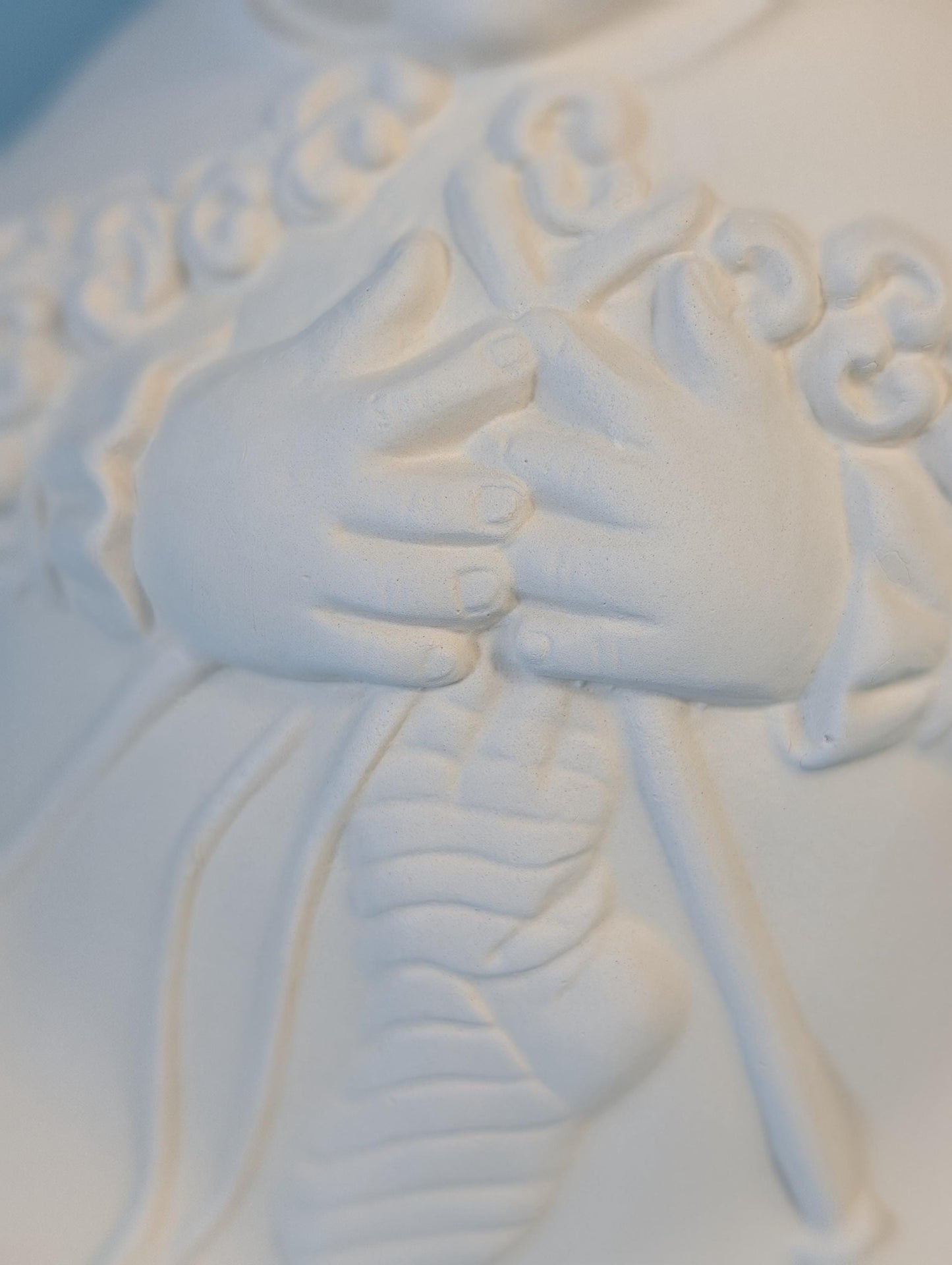 Paintable Mr. and Mrs. Claus Ceramic Figurines - DIY Christmas Decor for Crafters and Artists