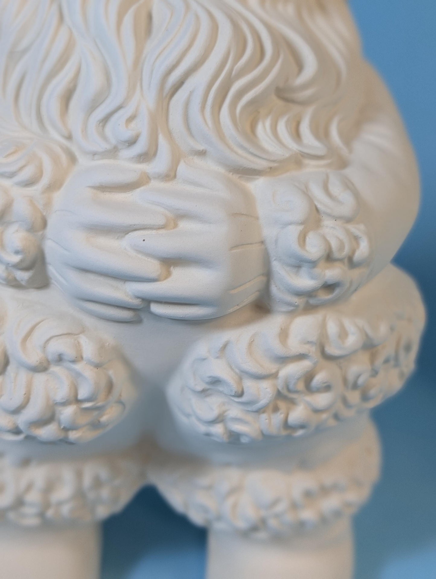 Paintable Mr. and Mrs. Claus Ceramic Figurines - DIY Christmas Decor for Crafters and Artists