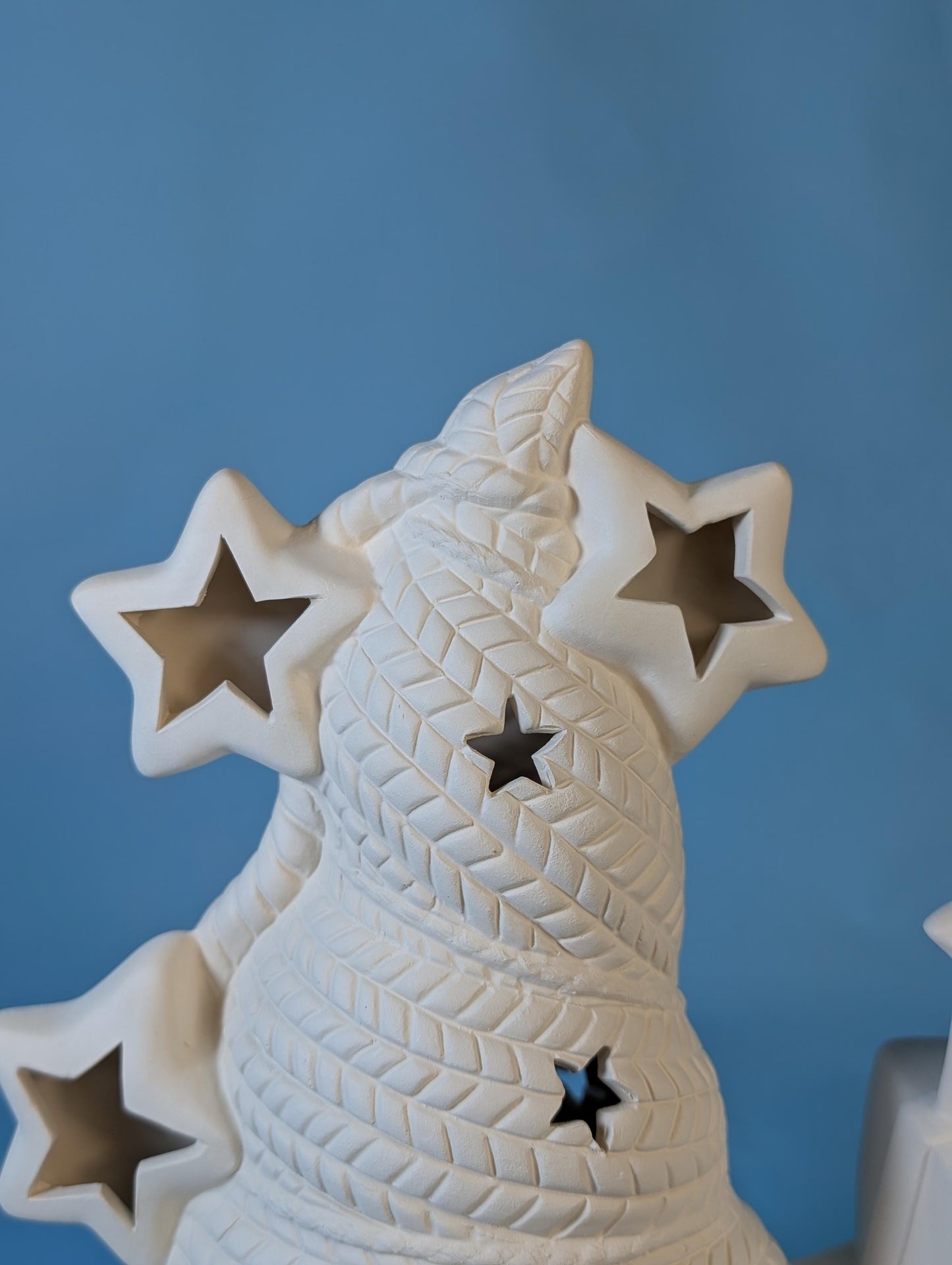 Illuminated DIY Christmas Gnome Present Decoration with Star Cutouts and Clip-in Light