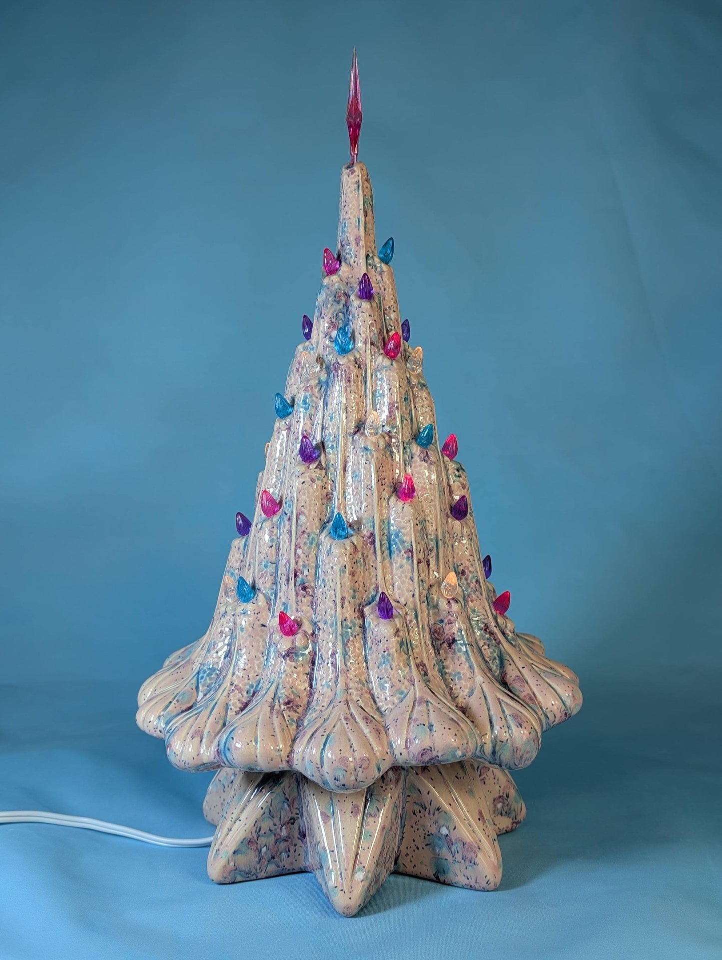 Enchanting Pink Illuminated Fairy Pixie Lava Tree - Large Magical Woodland Decor, Ready to Ship