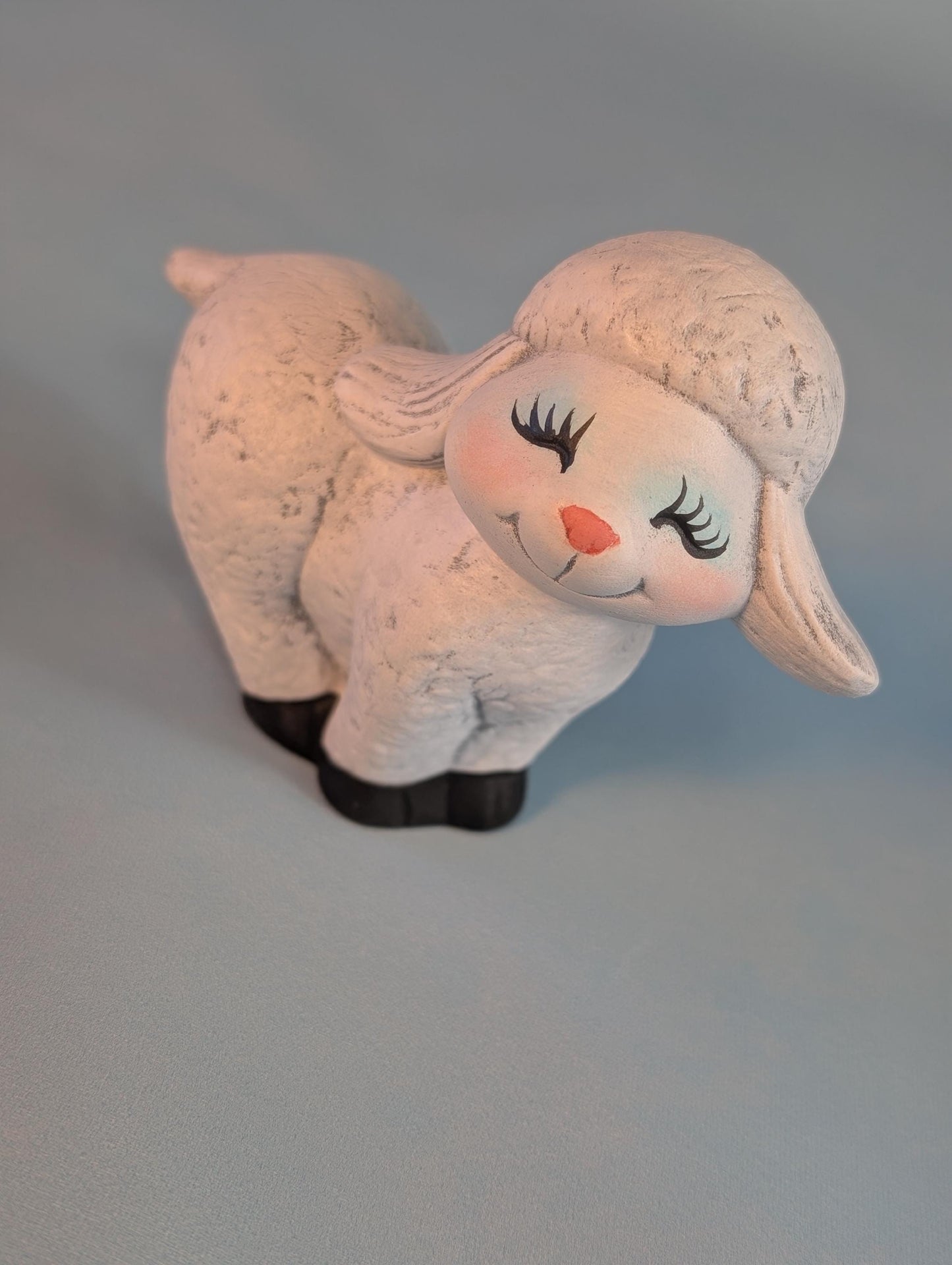 Ceramic Lambs - Set of 3 Spring lambs - baby sheep- cute little lamb-Easter lamb-sheep nic nac-Easter gift - Teresa's Ceramics