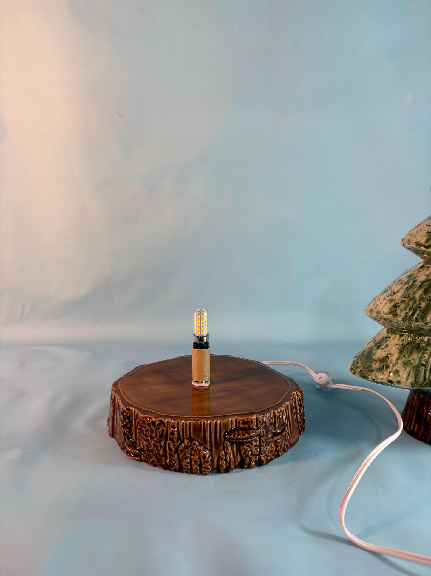 RESERVED For Karen - Enchanting Illuminated Woodland Accent Tree with Night Creatures - Woodland Critter Forest Decor