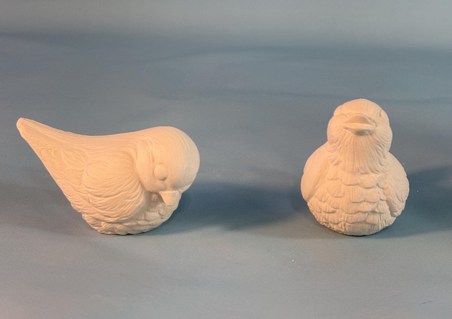 Bisque ready to paint Bird couple - Ceramic Project - Paint it yourself - DIY ceramics - Teresa's Ceramics