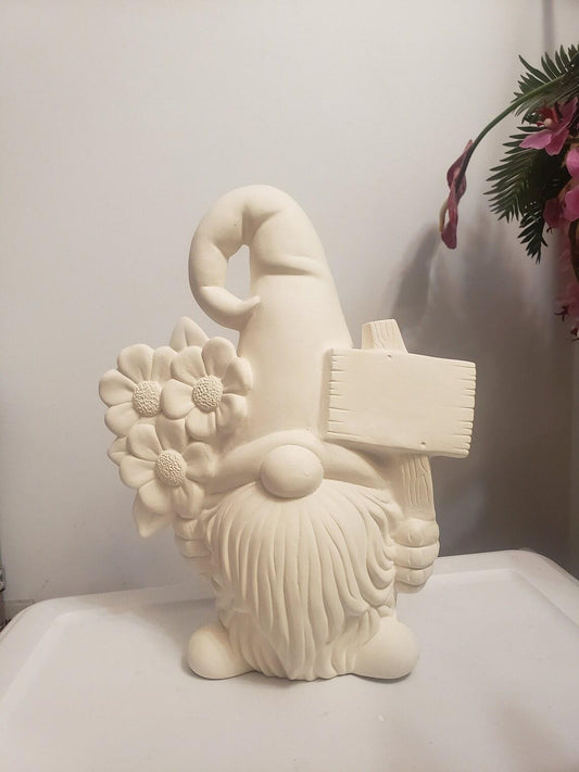RESERVED for elizabeth zaninovich Oversized Scandinavian Flower Garden Gnome | Whimsical Yard Art | Mother's Day Gift | Summer Gonk