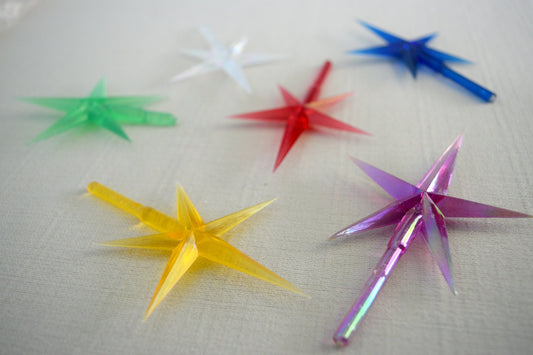 multicolor plastic christmas tree star replacement