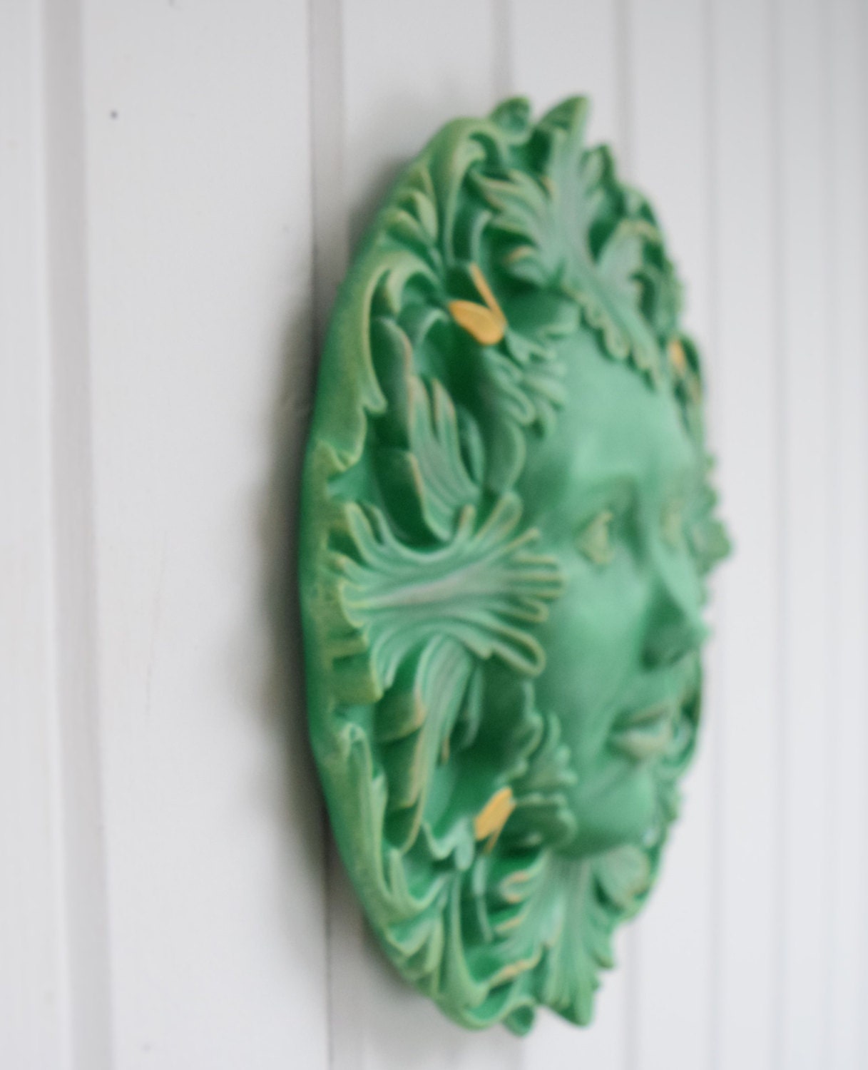 Green Lady - Green Man - Outdoor Decor - Art - Earthy - Zodiac - Virgo - Taurus - Capricorn - Mother Nature - Goddess - Feminist Art - Gift