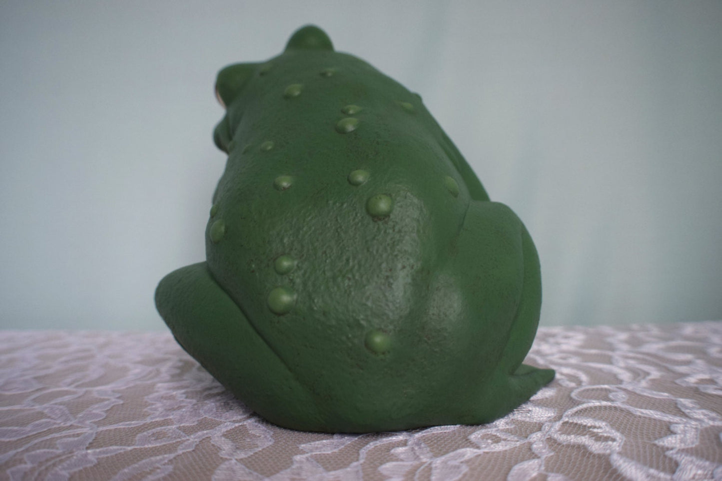 Speak No Evil Frog - Yard Art Frog - Patio Decor- Gardening Decor - Cute Ceramic Frog - Frog with warts - Quiet Frog - Set of three