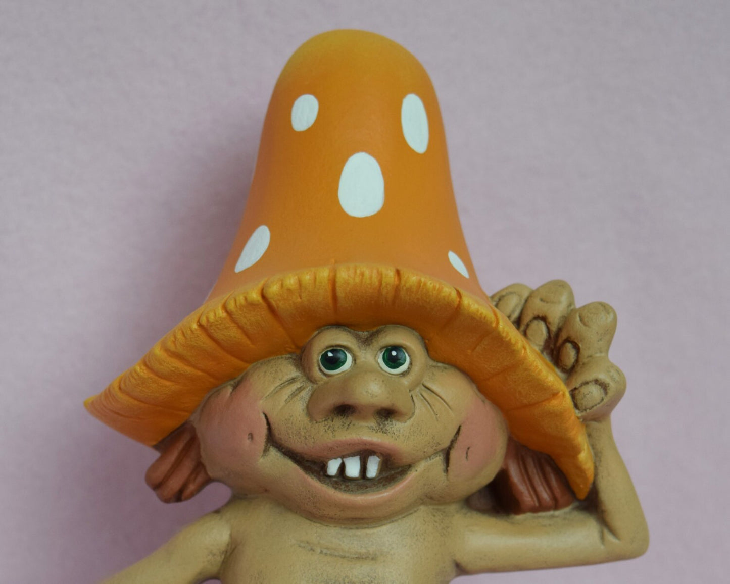 Yard Art - Garden Decor - Mushroom Yard Art - Polka Dot Mushroom - Ceramic Mushroom - Mushroom Man - Mothers Day Gift - Outdoor Decor - Cute