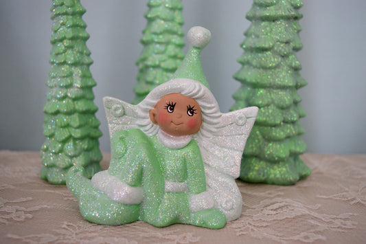 Ceramic Fairy | Winter Style | Fairy Dust Sparkles