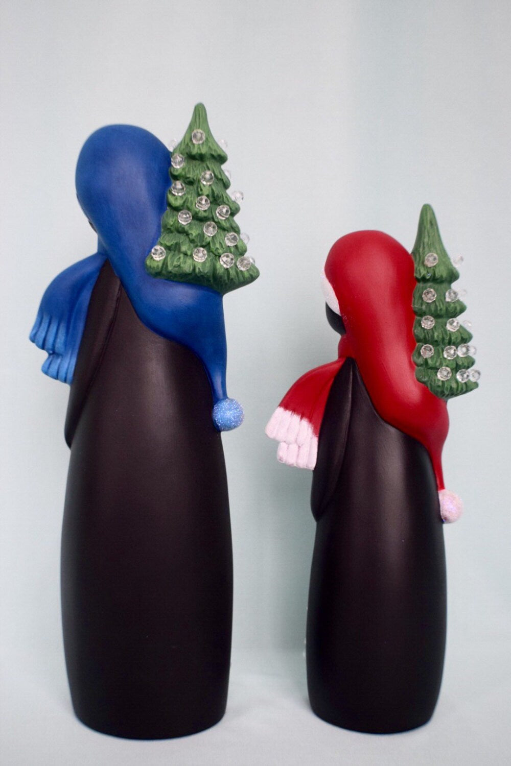 Ceramic Penguin Light - Winter Decor - Christmas Tree - 12.5 Inches Tall -  Penguin light - Christmas Penguin - Gift for mom - Cute