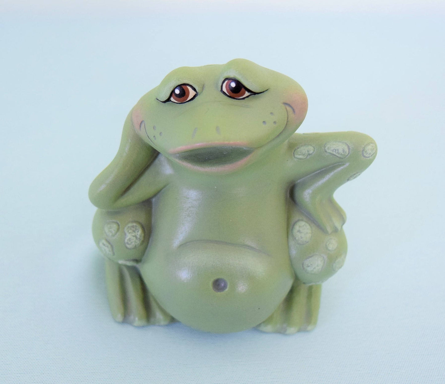 Ceramic Frogs - Set of 3 frogs  Yard Art - Spring Decor - Mothers Day Gift