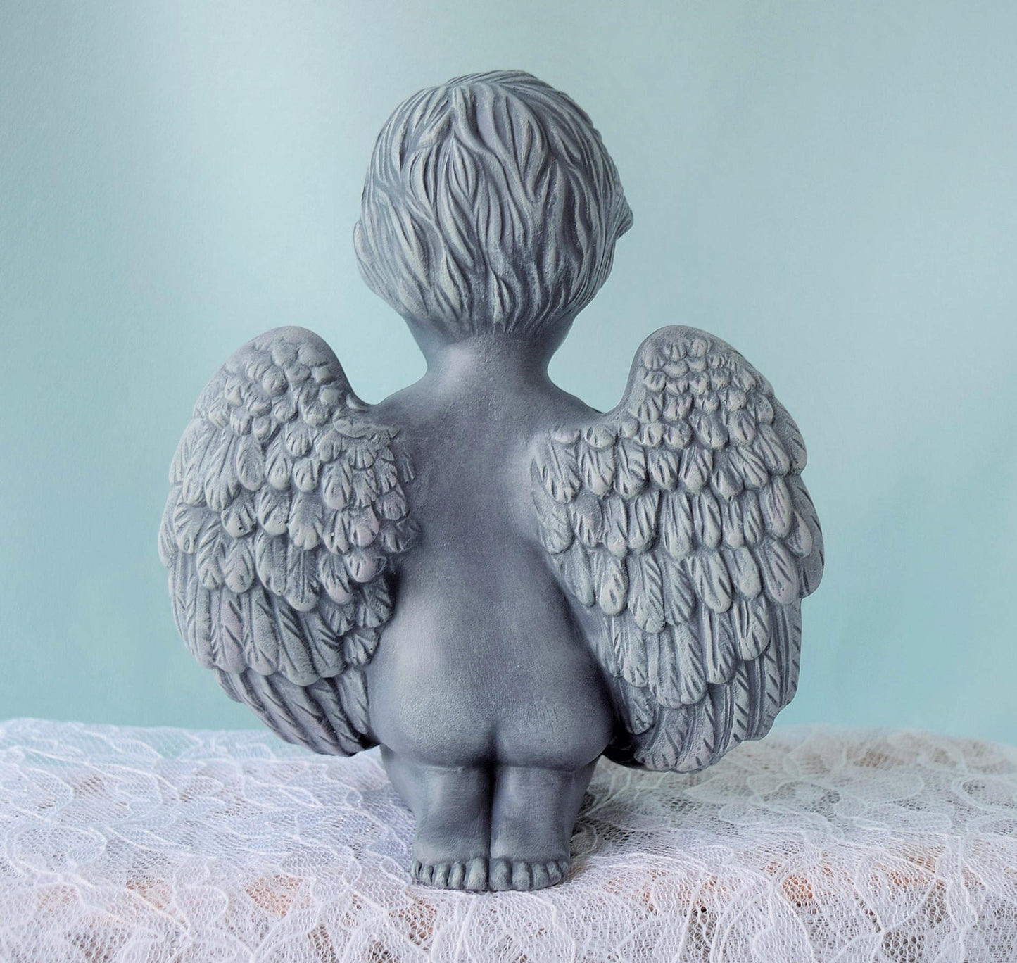 Ceramic Cherub, Angel Decor, Vintage Cherub, Gift for Mom, Mothers Day Gift