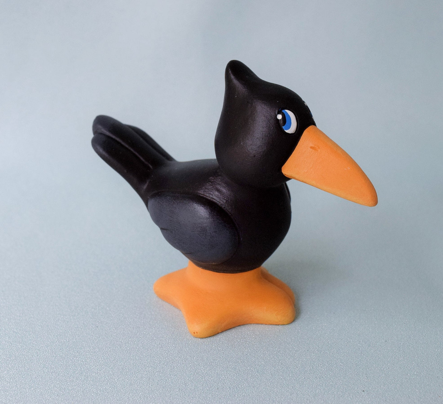 Ceramic Crows - Halloween Decorations - Set of Three Crows - Autumn Decor - Black Birds - Bird Decor - Halloween Bird - Raven