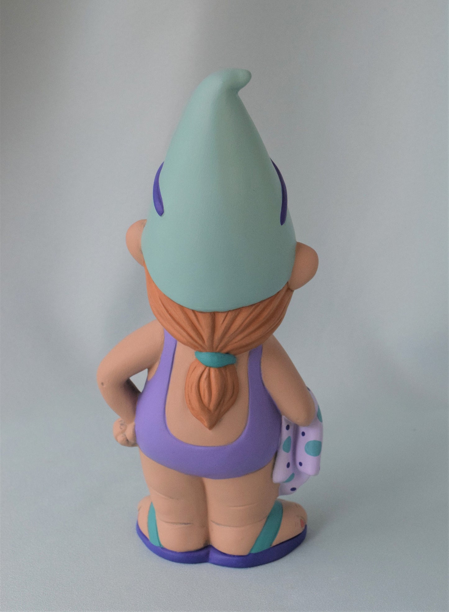 For Gerard - Girl in Purple Bathing Suit - Shipping cost back to you - Teresa's Ceramics