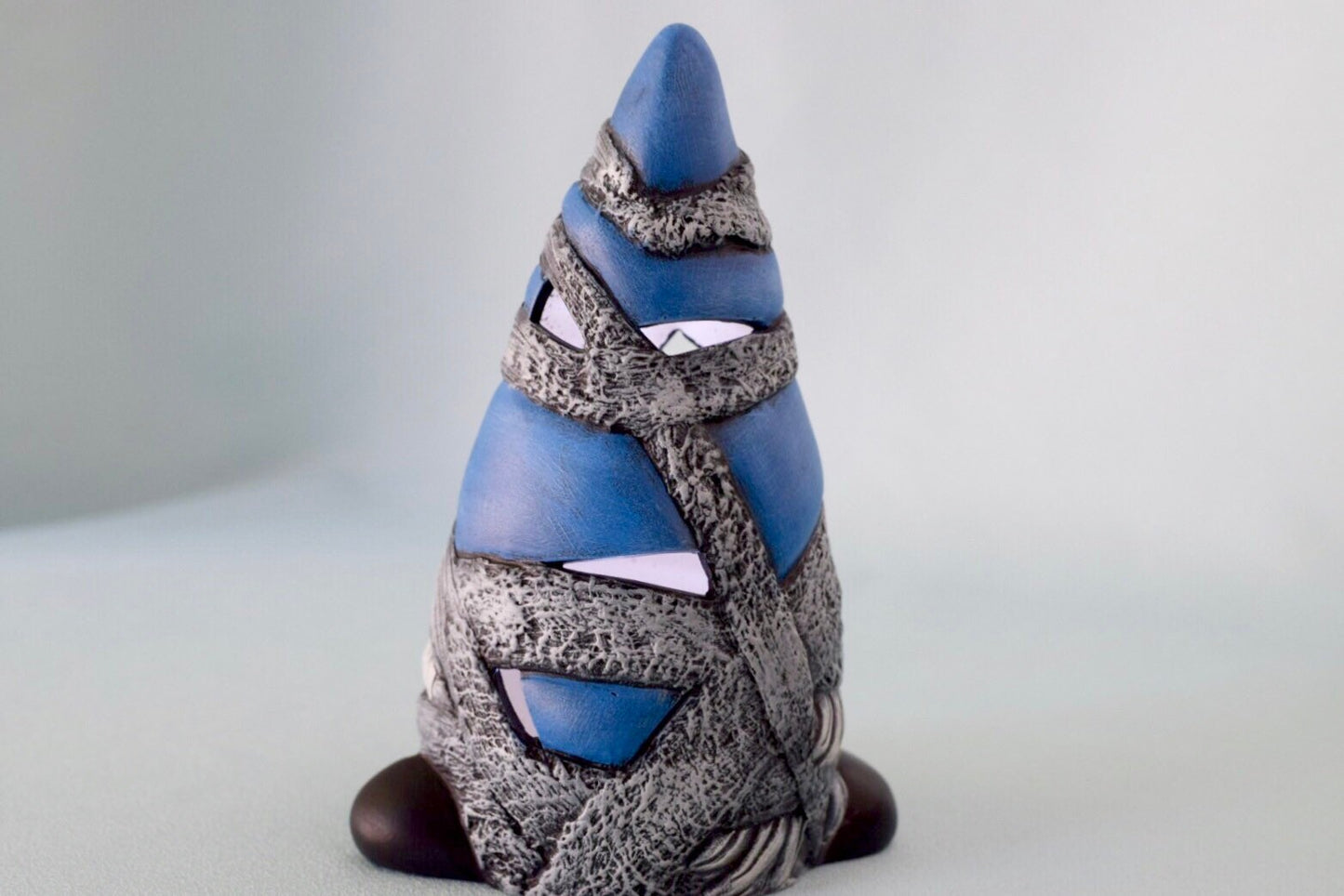 Ceramic Mummy Gnome: Spooky Halloween Garden Decor, Cute Fall Decoration, Unique Gift for Kids