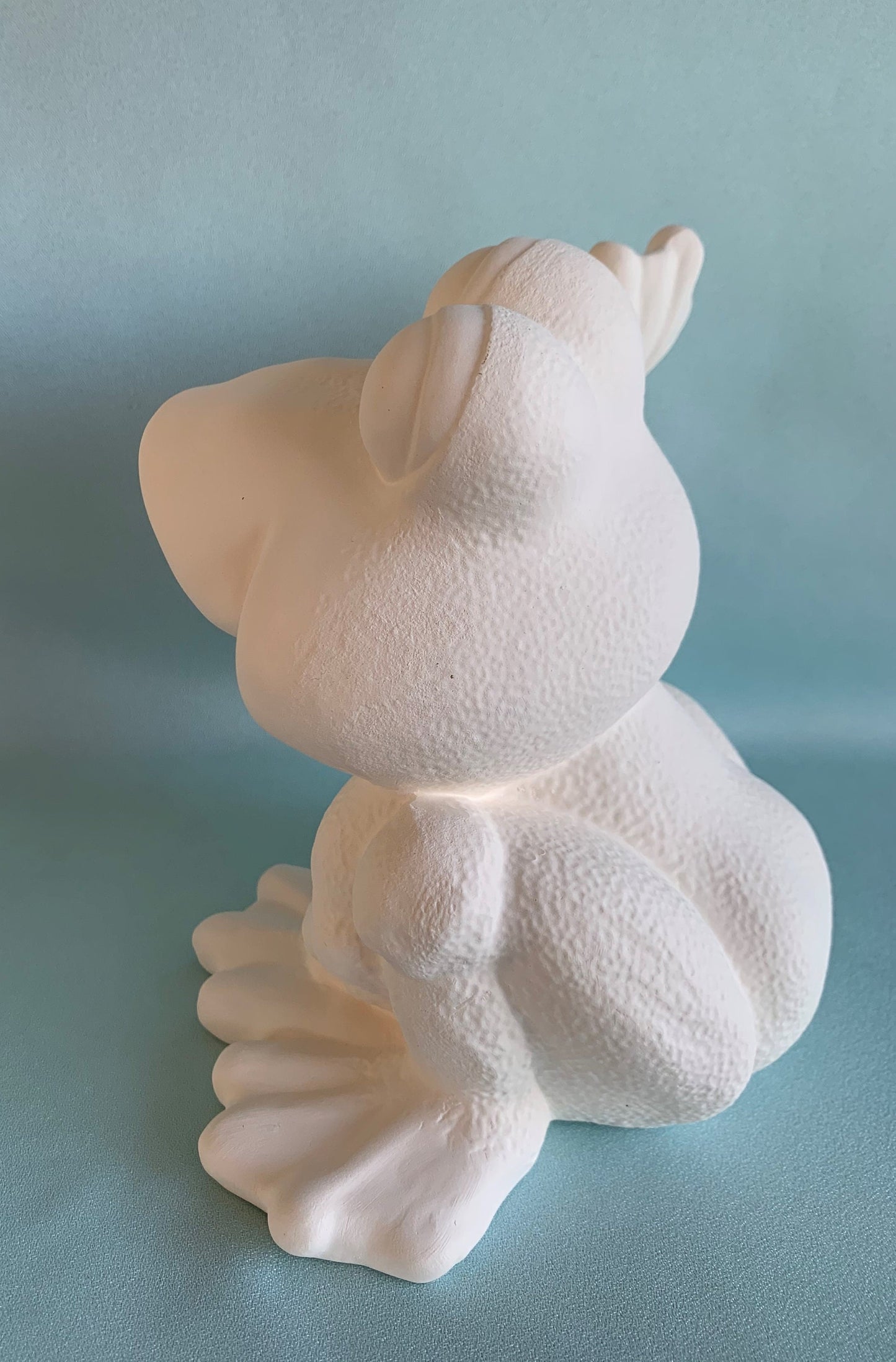 Ceramic Frog Statue - Ready to paint bisque