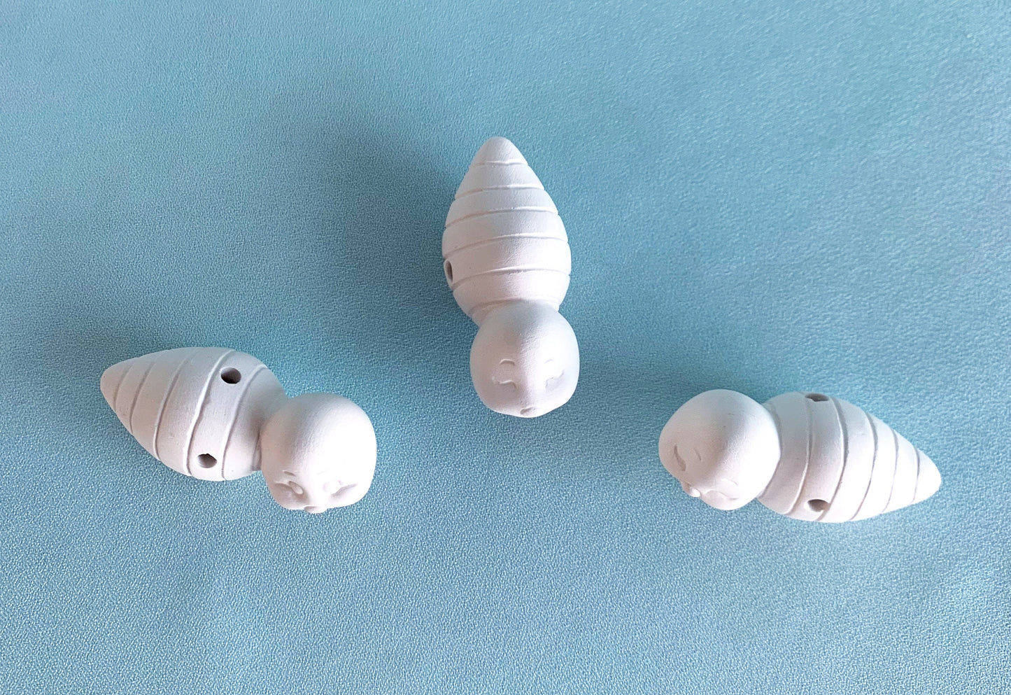 Ceramic Bumble Bees - Bisque - Ready to paint - Unfinished Ceramics