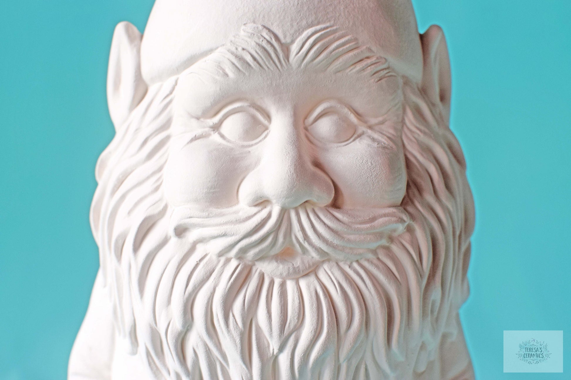 Large Bisque Gnome - DIY Paint Project - Garden Art Ceramics - Teresa's Ceramics