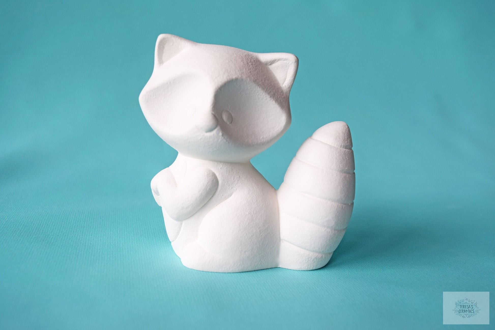 Bisque Raccoon | DIY Paint Kit | Back To School | Art Project In A Box - Teresa's Ceramics
