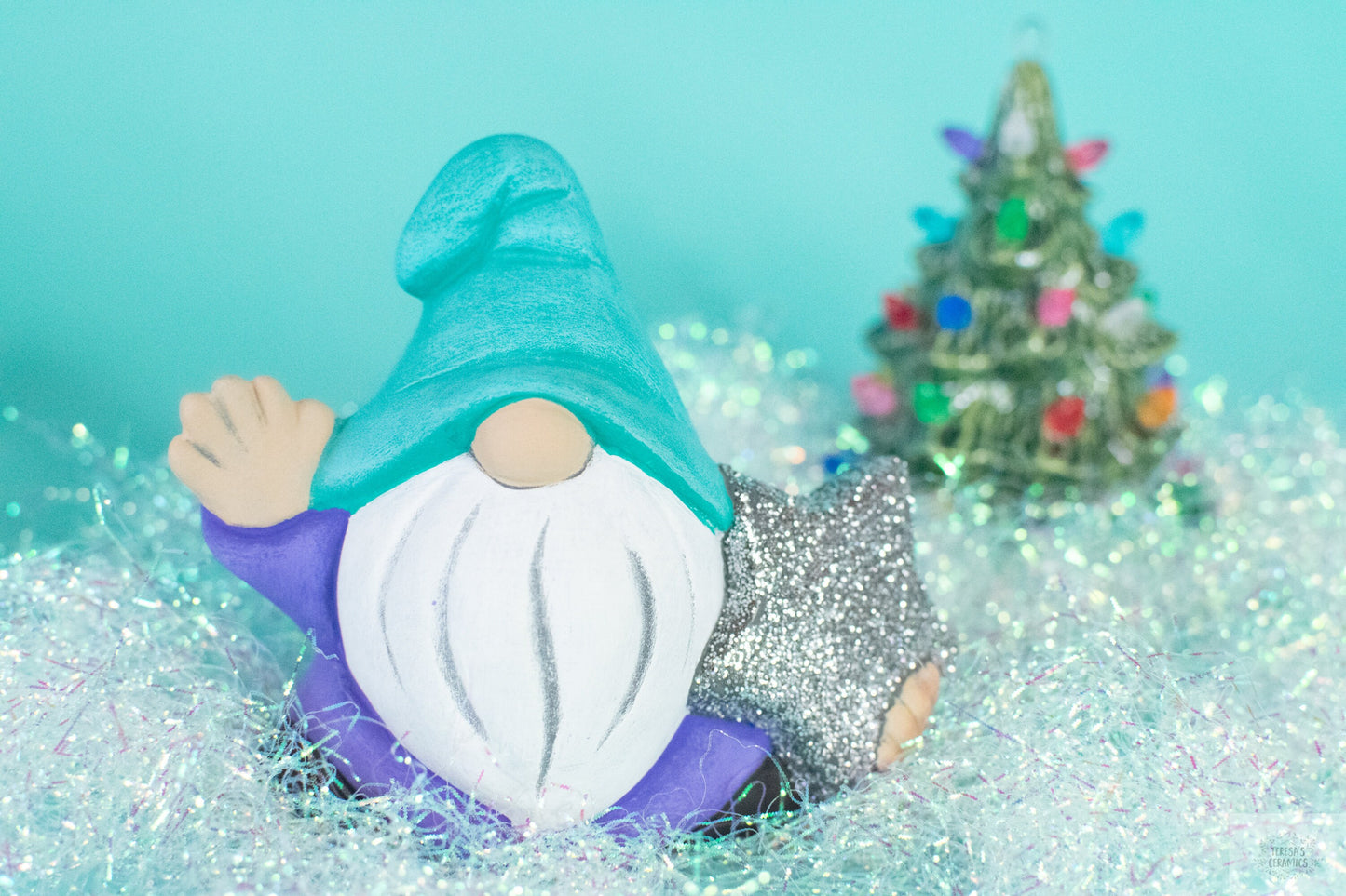 New Year Gnome | Wizard The Gnome | Magical Star Gnome | Glitter Garden Gnome