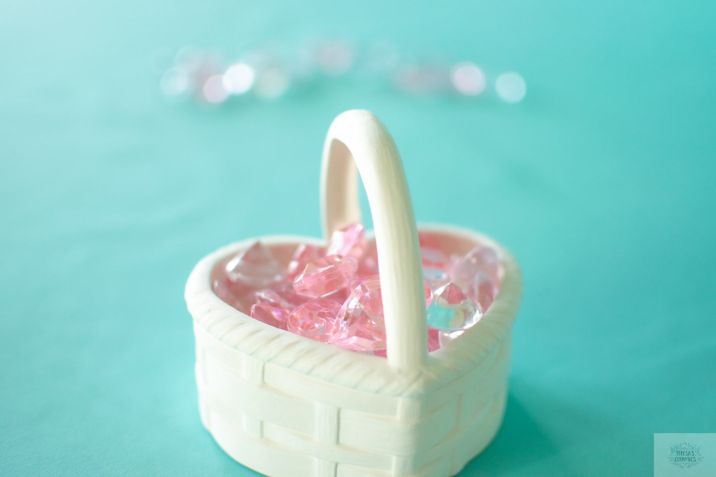 DIY Bisque Heart Candy Dish - Paint Your Own Valentine's Gift Basket - Ceramic Art Project