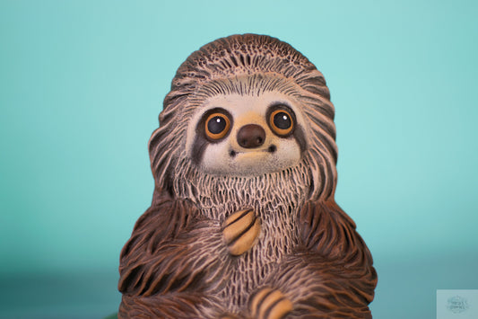 RESERVED For ban1792 - Small Garden Sloth | Ceramic Garden Statue | Sloth Yard Art | Boho Sloth Decor
