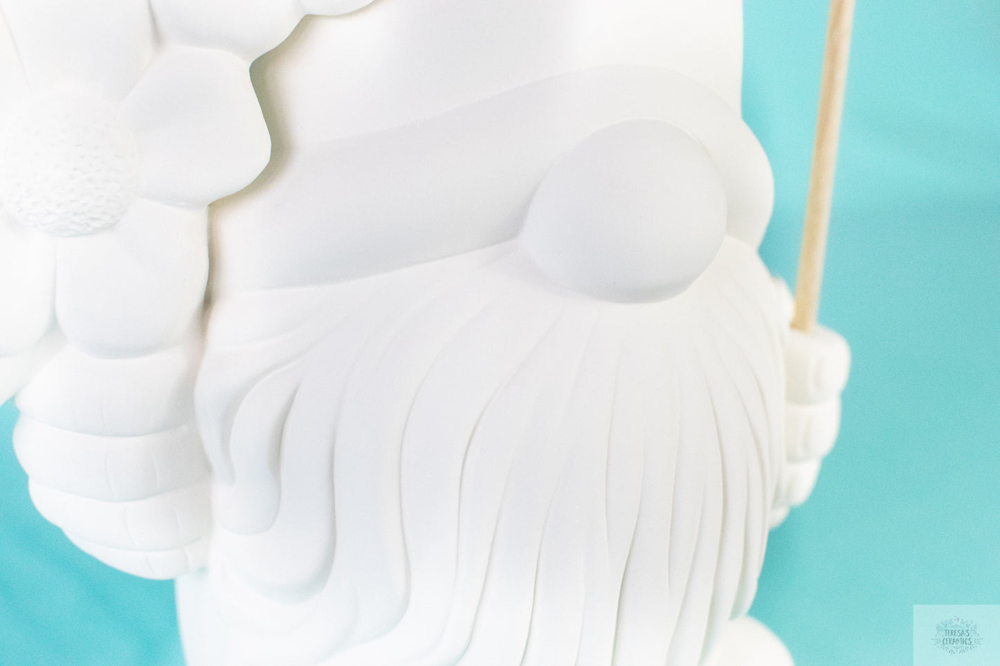 DIY Paint-Ready Bumblebee Garden Gnome: Large Ceramic Outdoor Yard Flower Statue Decor