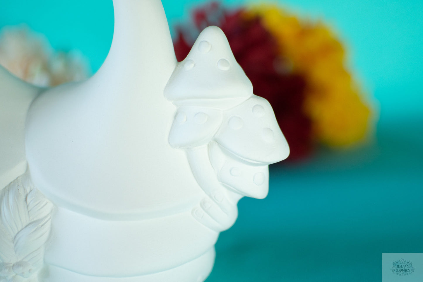 Woodland Gnome Mushroom Ceramic Bisque DIY Paint Project | Handmade Decor for Nature Lovers