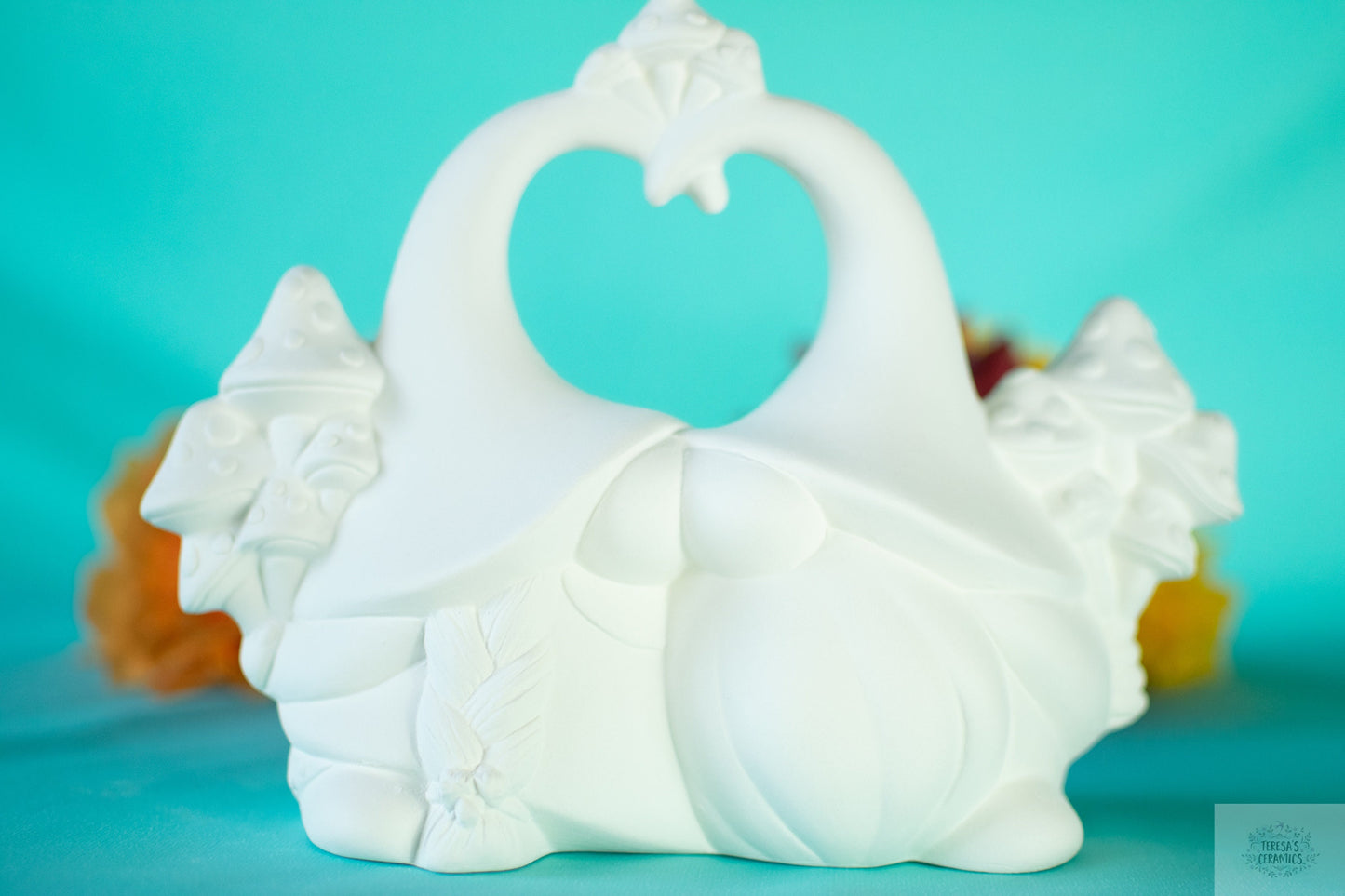 Woodland Gnome Mushroom Ceramic Bisque DIY Paint Project | Handmade Decor for Nature Lovers