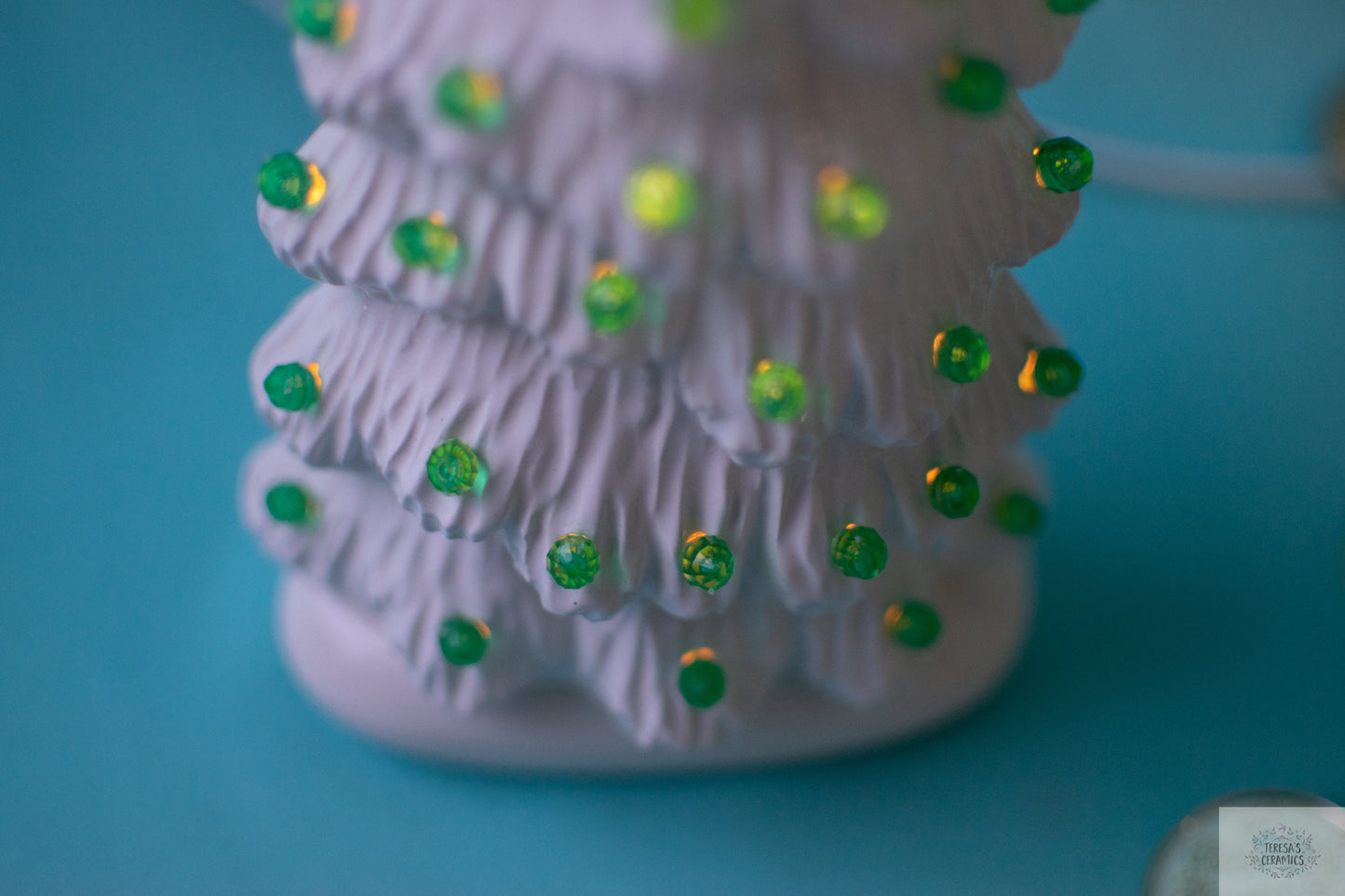 St. Patrick's Day Tree | Slim Ceramic Tree | 9 inches tall | Night Light Tree | Ceramic village tree | gift for mom