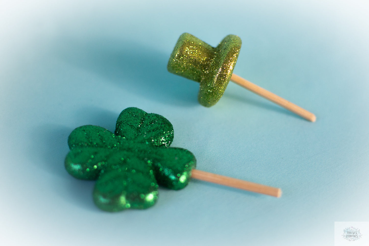 St. Patrick's Day Tree | Slim Ceramic Tree | 9 inches tall | Night Light Tree | Ceramic village tree | gift for mom