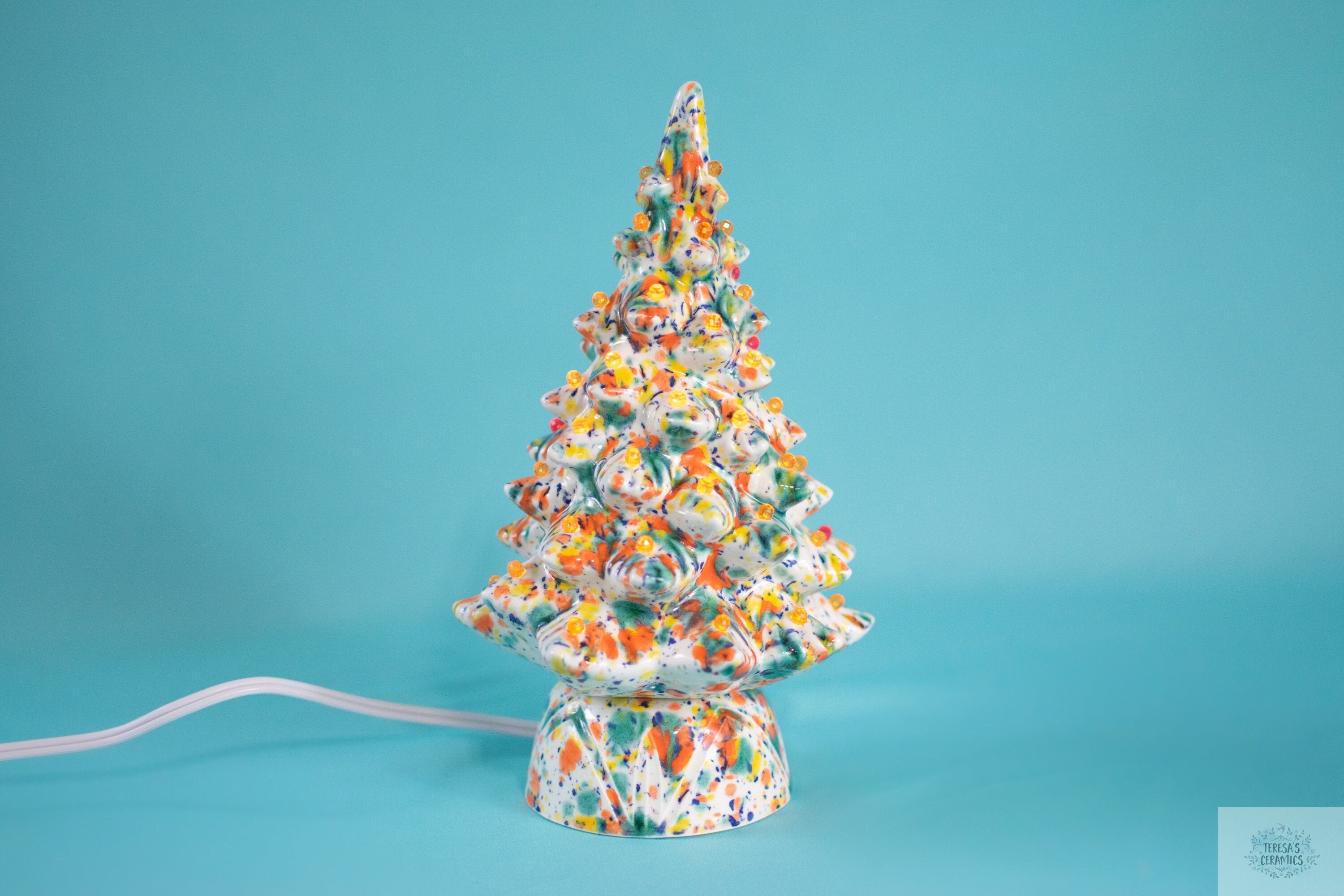 Bohemian Ceramic Tree | Eclectic Groovy Light | Vintage Style Tree | S ...