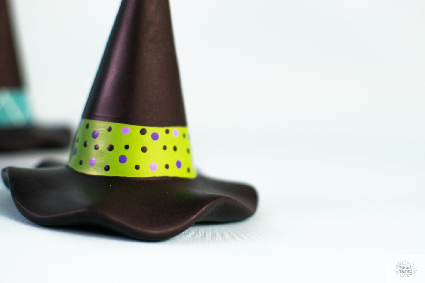 Mini Witches Hats | Halloween Witches Hats | Ceramic Witches Hats | Set of Three