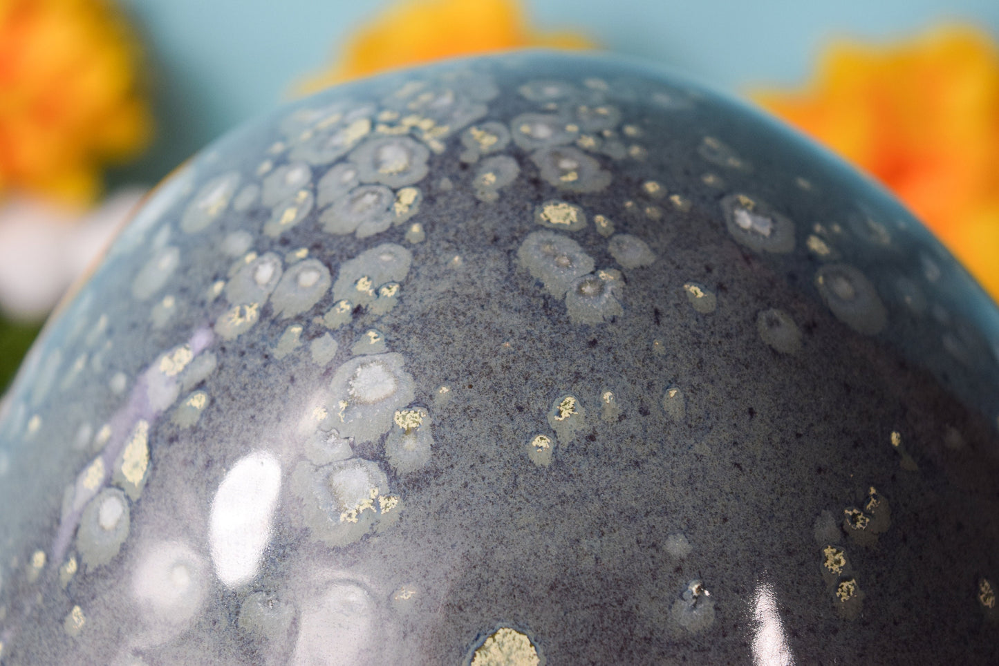 Funky Mushroom - Volcanic Ash Speckled Glaze | Mushroom Yard Art | Mushroom Decor | Garden Art | Outdoor Mushroom Art | Cottagecore Yard Art