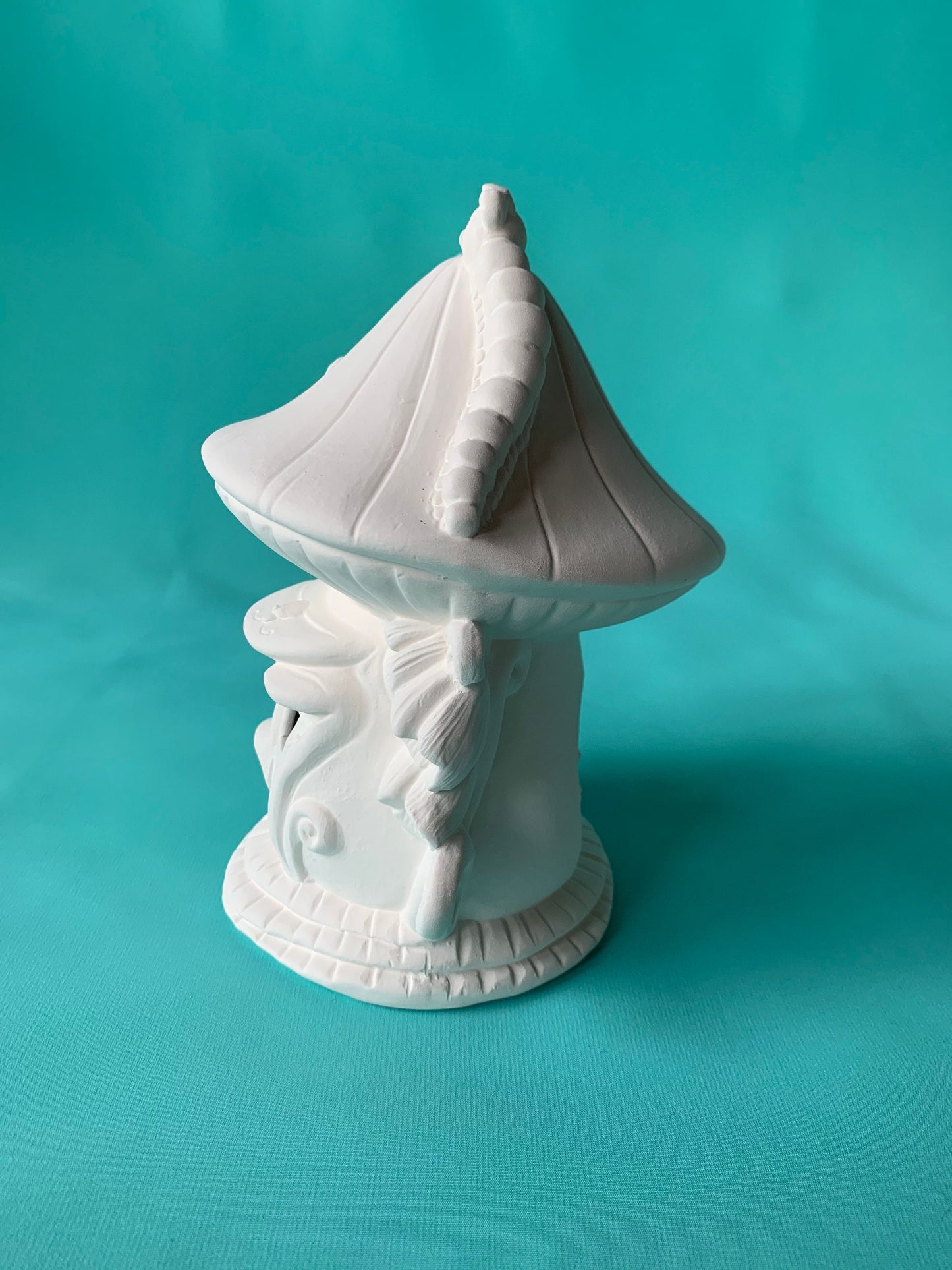 DIY Ceramic Fairy House Bisque - Paint Your Own Magical Garden Decor - Unpainted Artist Gift