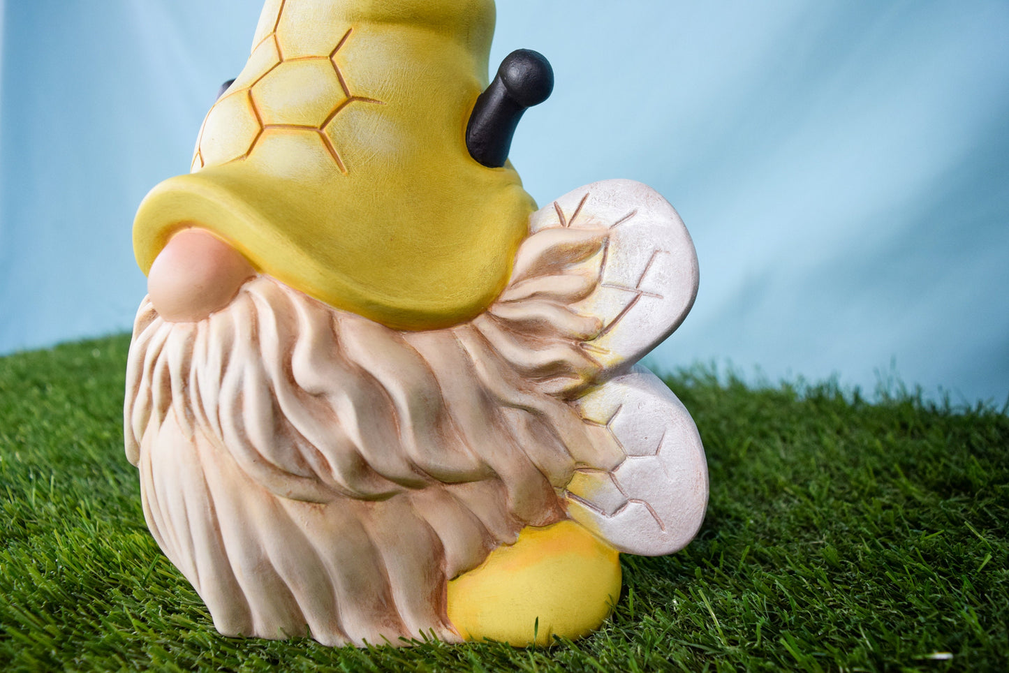 Buzzbee the Bumble Bee Garden Gnome | Garden Decor | Yard Art | Bee Gonk | Gift For Mom | Clay Magic