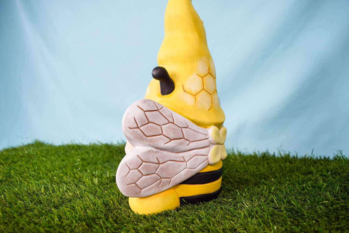 Buzzbee the Bumble Bee Garden Gnome | Garden Decor | Yard Art | Bee Gonk | Gift For Mom | Clay Magic