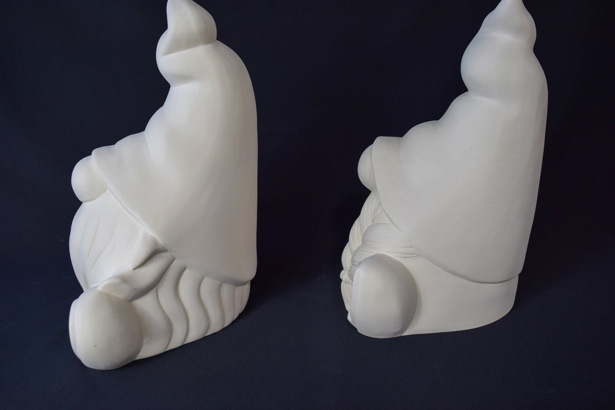 RESERVED for Shari Grey - 7 Haagar bisque gnomes