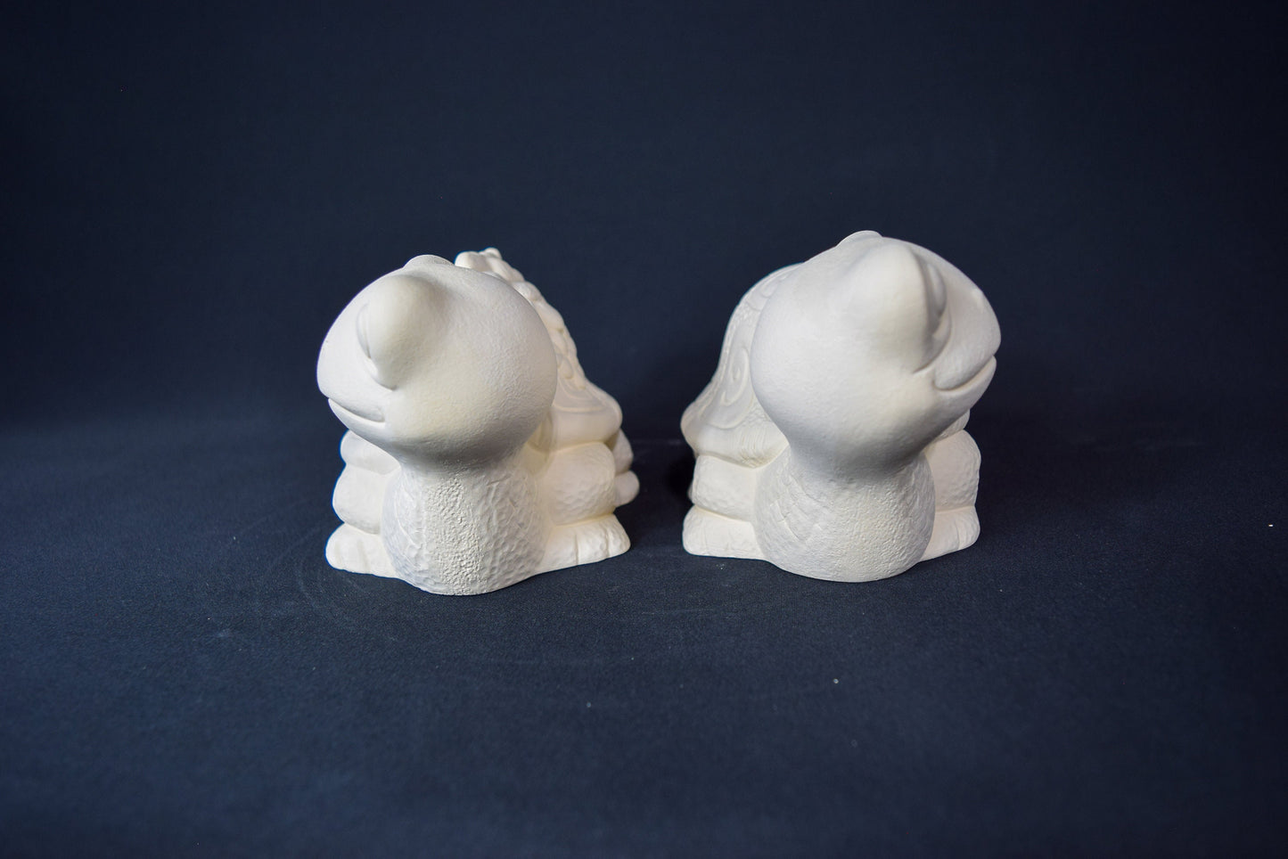 DIY Ceramic Turtle and Flower Set | Unpainted Bisque for Paint Parties & Kids Crafts | Garden Decor