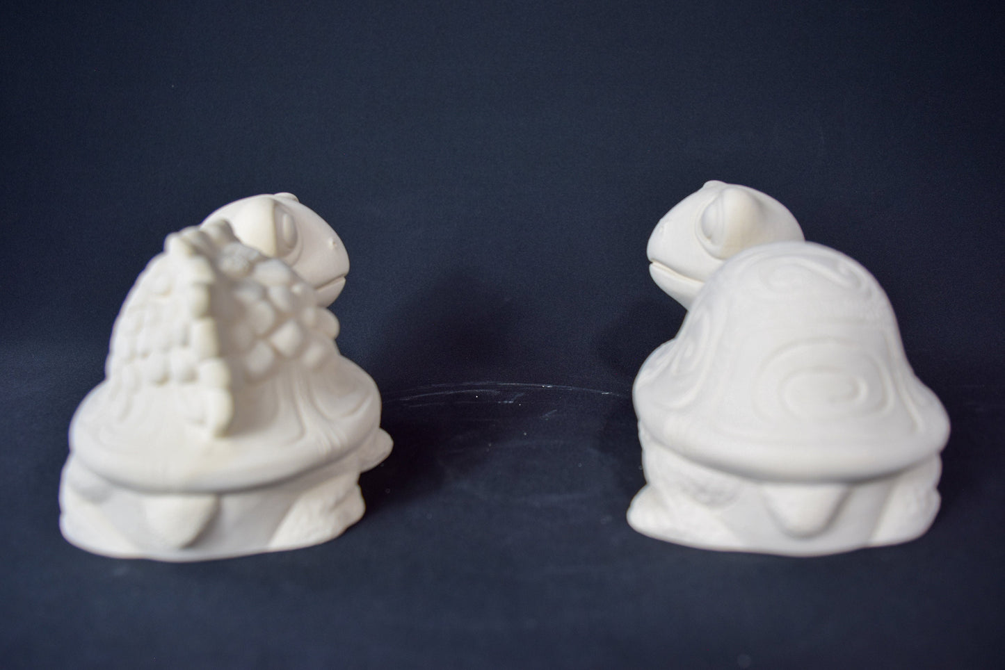 DIY Ceramic Turtle and Flower Set | Unpainted Bisque for Paint Parties & Kids Crafts | Garden Decor