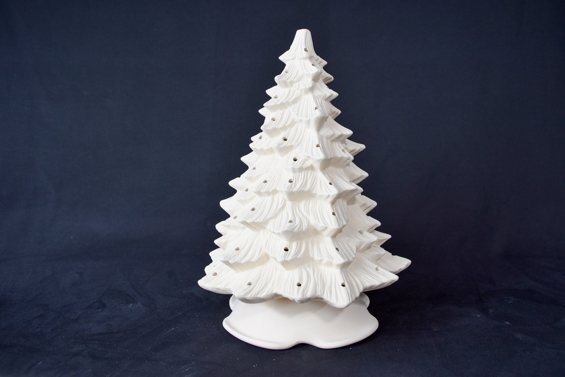 RESERVED for Martha Rose - 3-12 Inch Bisque Doc Holiday Classic Vintage Christmas Trees - Teresa's Ceramics