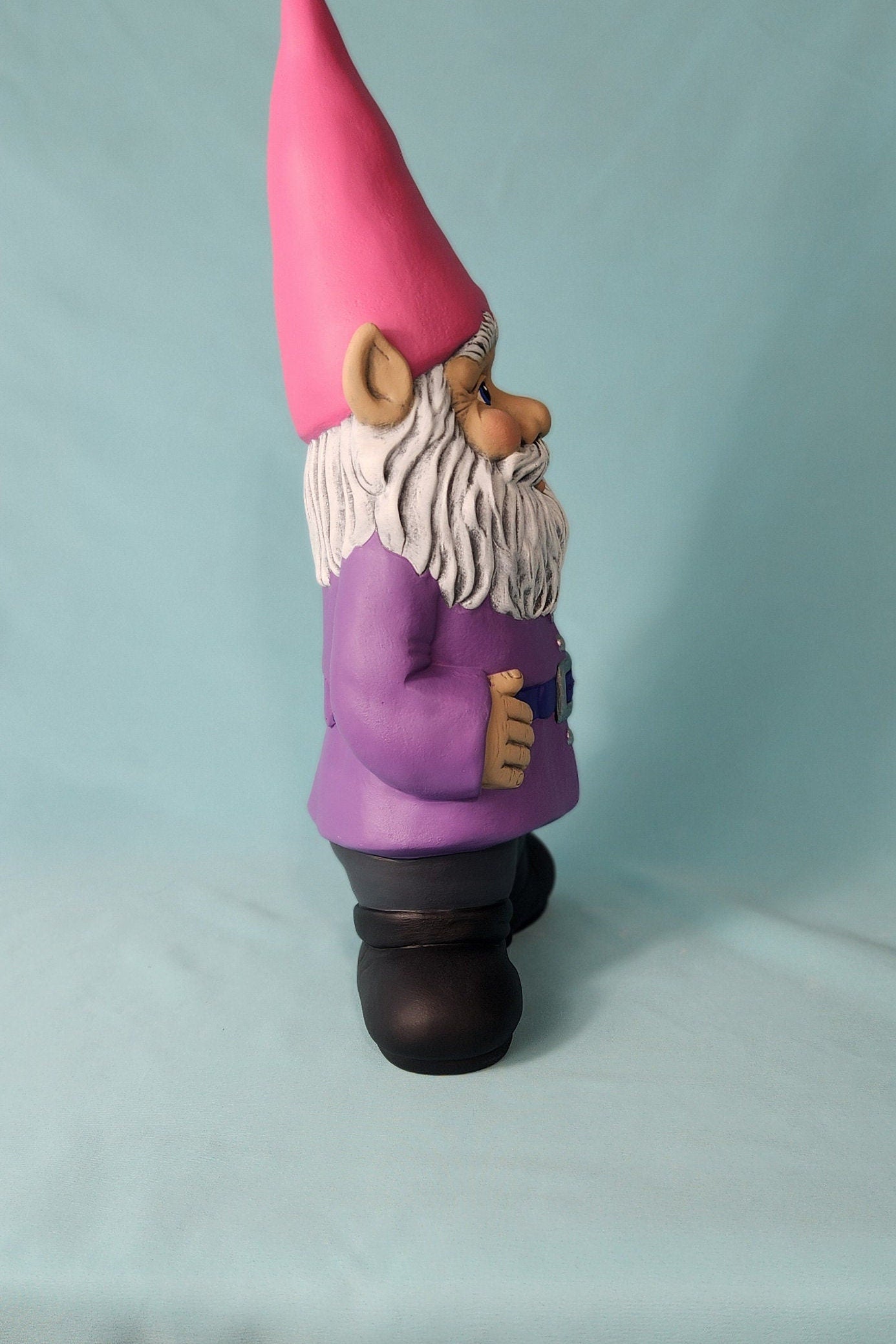 Classic Garden Gnome: Whimsical Yard Art & Outdoor Decor for Cottagecore Enthusiasts - Teresa's Ceramics