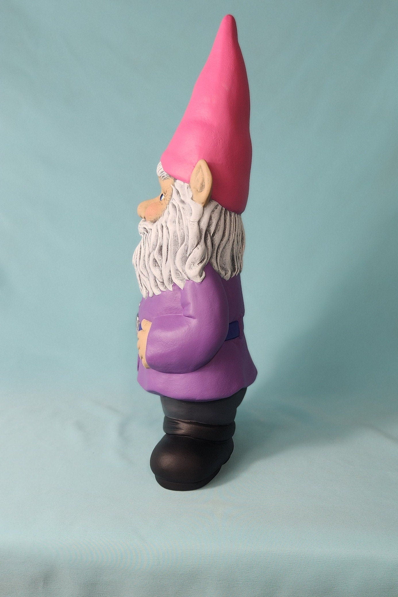 Classic Garden Gnome: Whimsical Yard Art & Outdoor Decor for Cottagecore Enthusiasts - Teresa's Ceramics