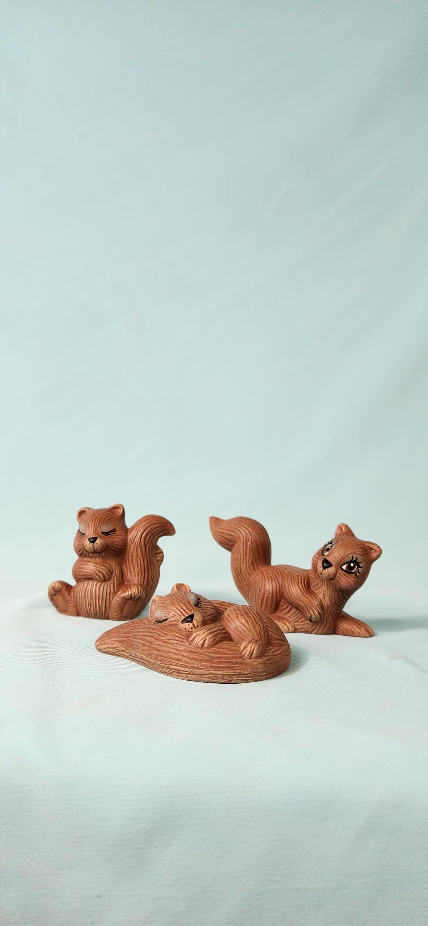 Squirrel Friends - Set of 3 - Little Woodland Squirrels
