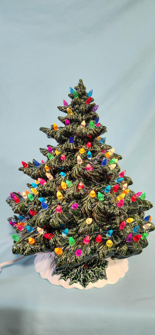 Massive Frasier Fir Lighted Ceramic Christmas Tree | Free Shipping - Teresa's Ceramics