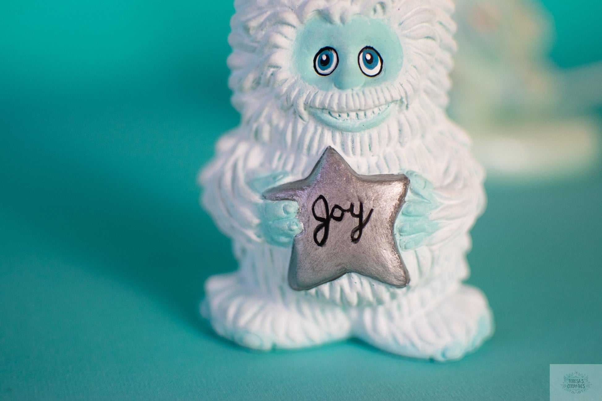 Yeti Ornament | Christmas Tree Ornament | Abdominal Snowman - Teresa&#39;s Ceramics